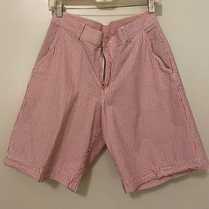 Men’s Bills Khakis Red Seersucker Shorts